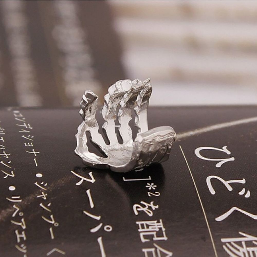 Skeleton Hand Ear Cuff - Picture 3 of 5